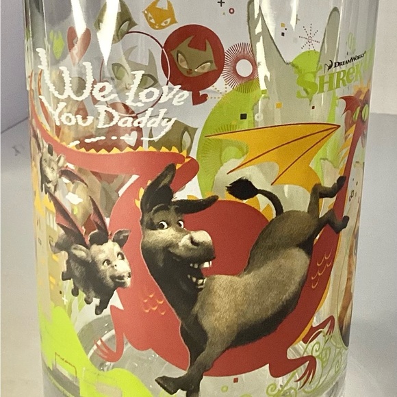 Shrek Themed Party Glass with Donkey Design Collectible - Picture 1 of 5